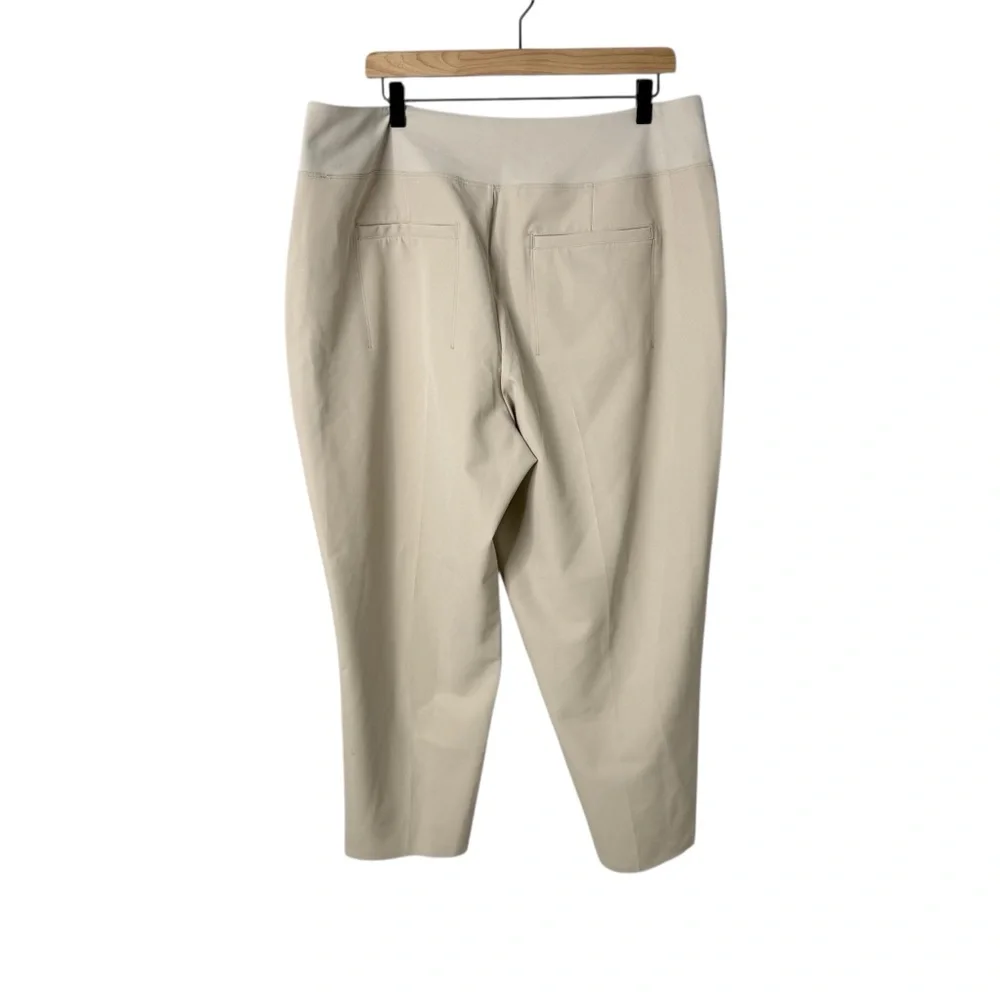 Athleta Endless High Rise Pant Tan Size 18 Travel Commuting Stretch Style 533636 - Picture 5 of 9